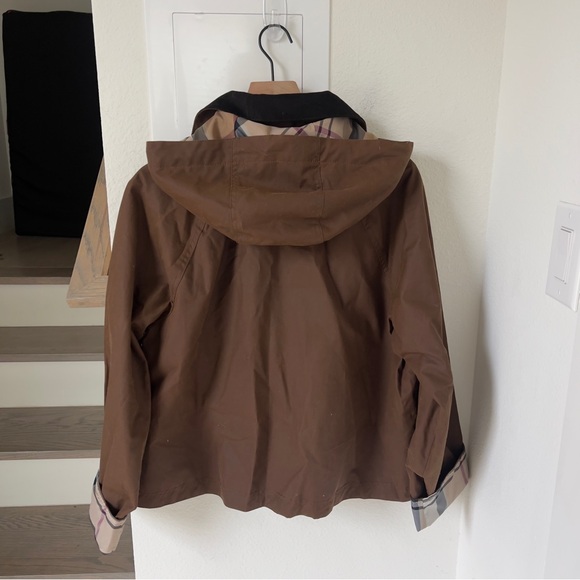 NWT Barbour Myra Waxed Cotton Duffle Jacket Coat in Brown - Picture 6 of 9